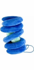 COOCKOO Plyšová kočka Twister modrá 36 cm