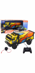 LeanToys RC Truck Dálkové ovládání Zvuky Žluté LEAN Toys