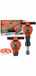 LeanToys Sada pro kutily, pneumatické kladivo, brýle oranžové