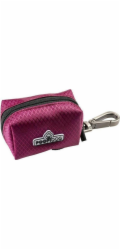 Duvo+ Nylonový zásobník na sáčky Fuchsia 14x7x6cm