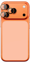 Amazingthing Sklo pro AR objektiv s safírovým povrchem pro iPhone 17 Pro / Pro Max, titanově oranžové