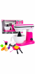 LeanToys Kuchyňský robotický mixér, hračka pro děti, příslušenství, ovoce, růžová