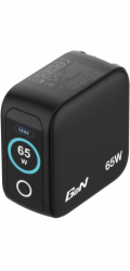 Verbatim Mini GaN Charger 65W mit Display 2xUSB-C +1xA   30238