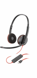 HP Stereofonní sluchátka Blackwire C3220 s USB-C + přepravní pouzdro
