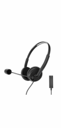Energy Sistem Headset Office 2+, komunikační sluchátka s mikrofonem, ovládání hlasitosti a ztlumován