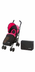 BEZPEČNOSTNÍ TENKÝ BALENÍ KOČÁREK MĚSTSKÝ RŮŽOVÝ + SPACÍ TAŠKA + TAŠKA 12077062