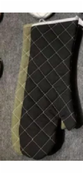 Chňapka grilovací 43 cm bavlna černá