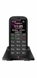 ALIGATOR A720 4G Senior černý + stolní nabíječka