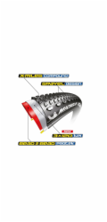 MICHELIN PLÁŠŤ POWER GRAVEL BLACK V2 700X35C COMPETITION LINE KEVLAR TS TLR (424679)