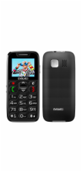 EVOLVEO EasyPhone, mobilní telefon pro seniory s nabíjecím stojánkem, černá