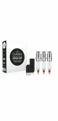 Travalo Classic HD dárková sada Black (plnitelný rozprašovač parfémů 3 x 5 ml + pouzdro)