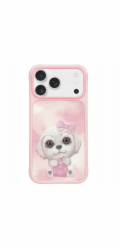 Nimmy Pouzdro Big Eyed Pet 2.0 pro psy na iPhone 17 Pro růžové