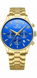 Giewont Pánské hodinky Chronograph Sapphire Gold Blue GW6310-B5