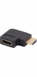 Lanberg Adaptér AV, HDMI(M) -> HDMI(F), 4K, levý, černý