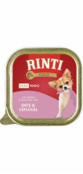 Rinti Gold Mini mokré krmivo pro psy s kuřecím a husím masem 100g