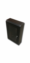 10" rack jednodílný 12U/140 DATACOM černý skl.dveře