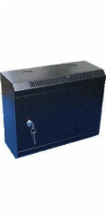 10" rack jednodílný 6U/140 DATACOM černý plech.dv.