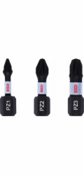 Sada bitů pro šroubováky Bosch Impact Control PZ1-3 25 mm, 3dílná
