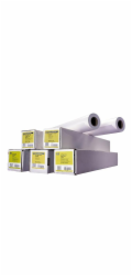 HP Bright White Inkjet Paper, 119 microns (4.7 mil) • 90 g/m2 (24 lbs) • 841 mm x 45.7 m , Q1444A