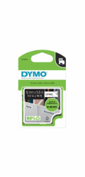 Dymo D1 ORIGINAL vysoce výkonná polyesterová etiketovací páska, černá na bílé, 12 mm x 5,5 m