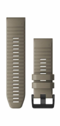 Silikonový pásek na zápěstí QuickFit 26 (písková / černá přezka) (010-12864-02)