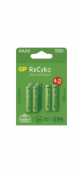 baterie GP 1.2V  AAA  6-pack  papírová k