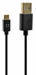 FIXED 1m microUSB kabel,černý FIXD-UM-BK