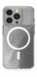 STM Pouzdro Relax Sand MagSafe pro iPhone 15 (průhledné / bílé)