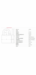VISACÍ ZÁMEK OBA 79268 52,2X89 MM