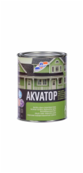 Dřevěná fasádní barva Rilak Akvatop, tmavě šedá, 0,9l
