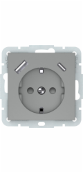Zásuvka+A+C VILMA QR1000, šedá barva