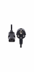 StarTech 1m (3ft) Computer Power Cord, 18AWG, EU Schuko to C13 Power Cord, 10A 250V, Black Replacement AC Cord, TV/Monitor Power Cable, Schuko CEE 7/7 to IEC 60320 C13 Power Cord - PC Power Supply Cab