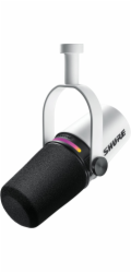 Shure MV7+-W - řečnický pultík/hlasový mikrofon s konektorem XLR/USB-C, bílý