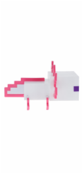 Paladone Vícebarevná lampa Minecraft Axolotl