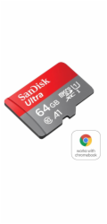 SanDisk Ultra - Paměťová karta flash (adaptér microSDXC na SD zahrnuto) - 64 GB - A1 / UHS-I U1 / Class10 - microSDXC UHS-I