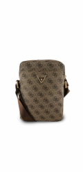 Guess PU 4G Triangle Logo Taška 8" Brown