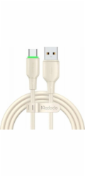 USB to USB-C Cable Mcdodo CA-4750 with LED light 1.2m (beige)