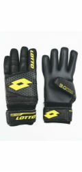 Lotto Dětské rukavice GK 700 II, celočerné/akáciově zelené, 11.0