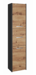 Topeshop S43 ANTRACYT/ARTISAN kancelářská police