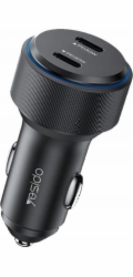 Yesido Nabíječka Autonabíječka Yesido Y48 PD 60W 2xUSB-C ČERNÁ