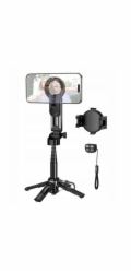 Hoco Live stand s magnetickým a univerzálním držákem a bezdrátovým dálkovým ovládáním K27 PRO černý