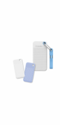 VERBATIM Pocket SSD 1TB, USB-C 3.2 Gen 2, bílá/modrá + 2x gumový obal