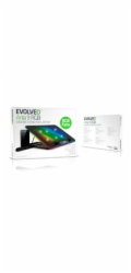 EVOLVEO A101RGB, chladící podložka pro notebook, 2x ventilátor, RGB podsvícení