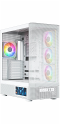 Počítačová skříň MODECOM Volcano AQ400 ARGB Midi Bílá