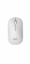 ACER bezdrátová myš Wireless Mouse AMR130,dual mode 2.4GHz + BT 5.2,4 tlačítka,1600dpi,125Hz,30 IPS,Bílá
