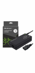 Qoltec Nabíječka pro elektrokola 36V | 42V | 2A | C14-IEC-3Pin + napájecí kabel