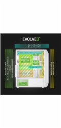 EVOLVEO Xenon, skříň ATX, 4x ARGB ventilátor 120mm, přední panel airflow mesh, bílá
