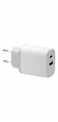 dbramante1928 re-charge - Síťový adaptér - 30 Watt - 2 výstupní konektory (24 pin USB-C, USB typ A) - bílá - Evropa