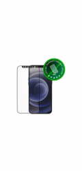 dbramante1928 Eco-shield - Ochrana obrazovky pro mobilní telefon - barva rámu černá - pro Apple iPhone 12, 12 Pro