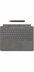 Microsoft Surface Pro Signature Keyboard - Klávesnice - s akcelerometr, touchpad, zásobník pro nabíjení a skladování Surface Slim Pen 2 - QWERTY - anglická - platina - s Slim Pen 2 - pro Surface Pro 1